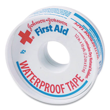 Johnson & Johnson® Waterproof-adhesive First Aid Tape With Dispenser, 1" Core, 0.5" X 10 Yds, White freeshipping - TVN Wholesale